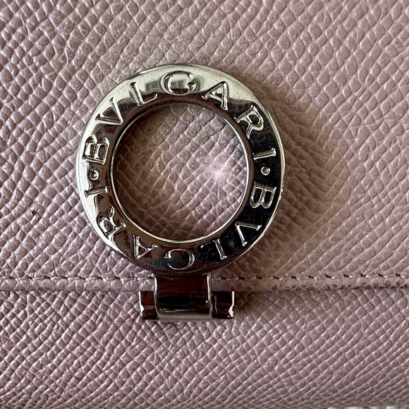 Bulgari Dusty Pink Leather Wallet - Picture 2 of 12